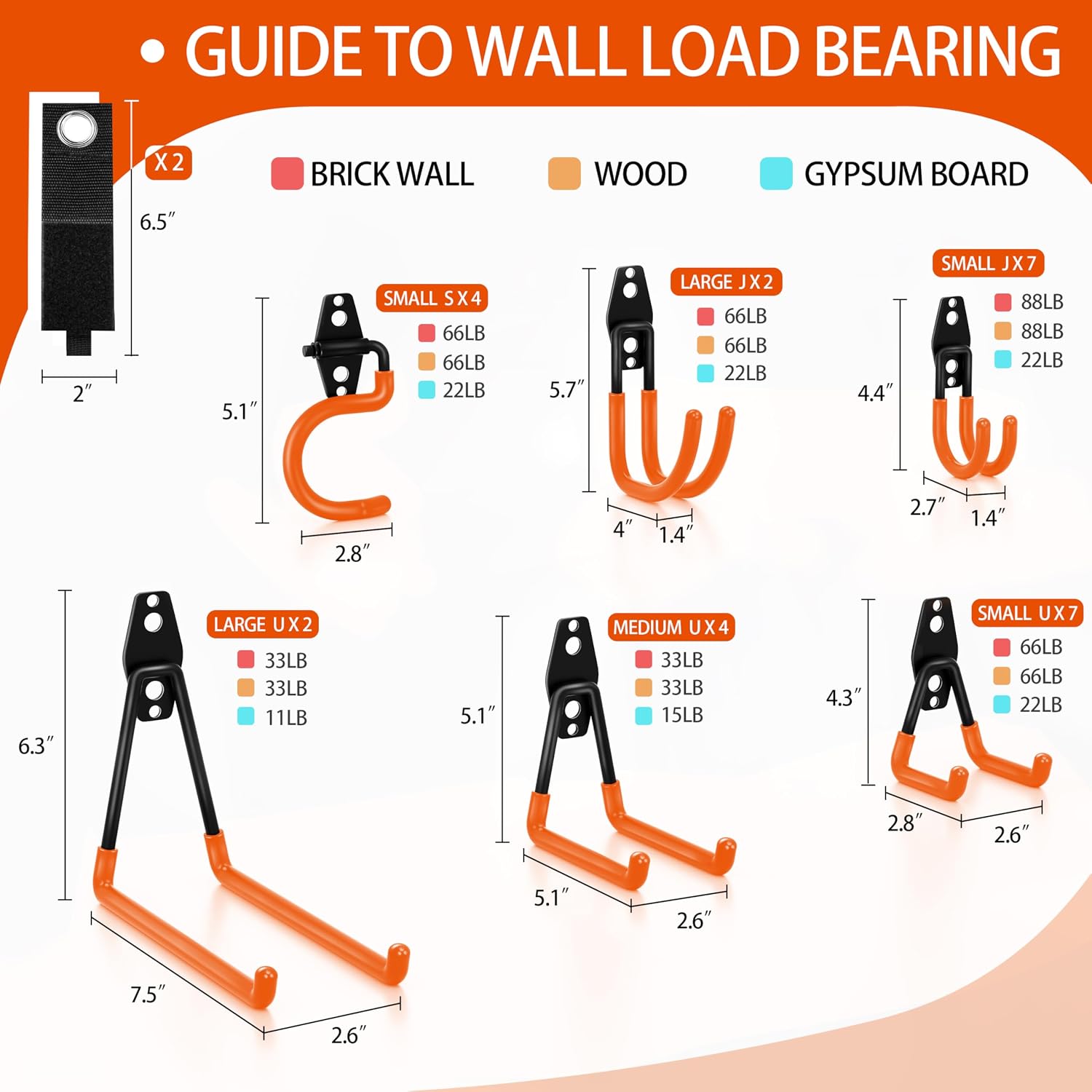 28 Pack Garage Hooks Heavy Duty with Non Slip PVC Coating