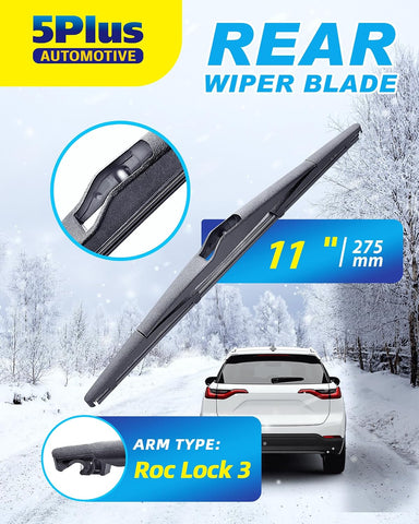 5 PLUS RearFit Back Wiper Blade for Hyundai Tucson Hybrid 2022-2025, 11"