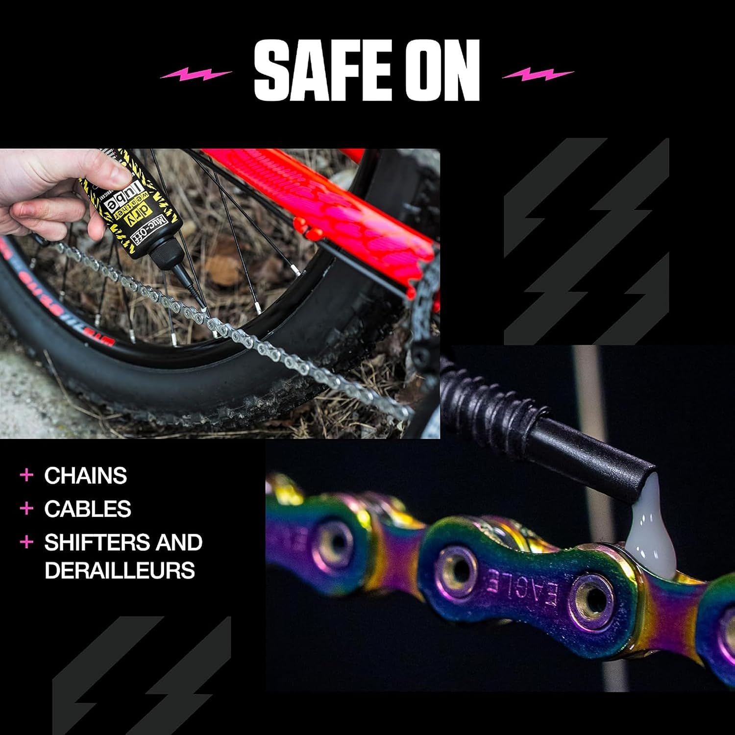 Muc-Off Bio Dry Bike Chain Lube 4.06 fl oz - Wax-Based Formula for Smooth Gear Shifts