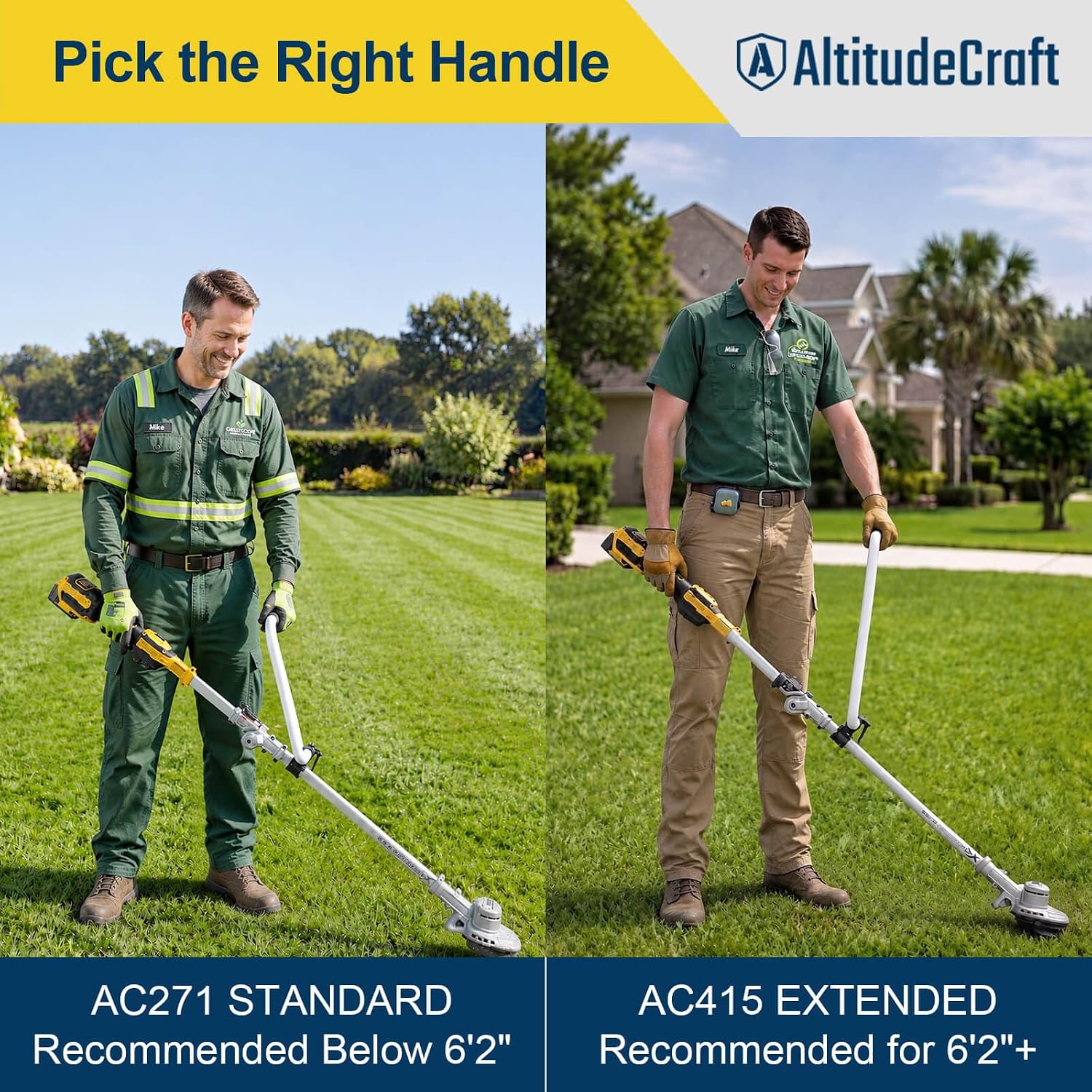 21.8" Weed Eater Handle Extension for Tall Users 6'2"+
