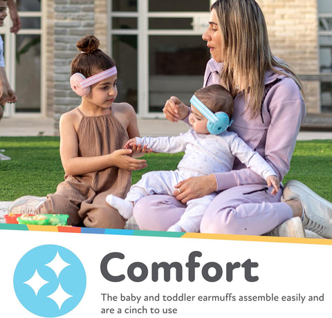 Nuby Soft Sounds Noise-Canceling Earmuffs with Travel Case