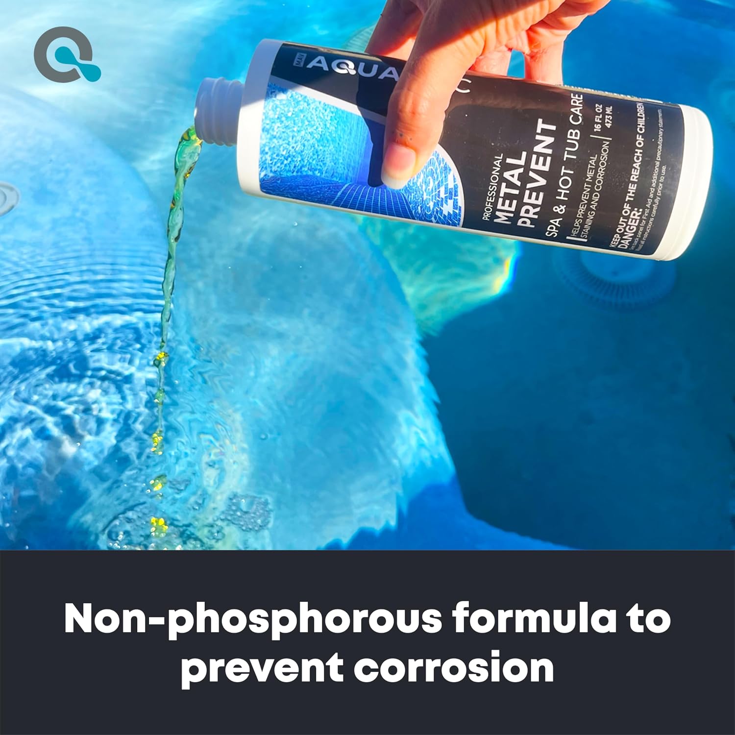 AquaDoc Spa Metal Control & Stain Protector for Hot Tubs - 16 oz