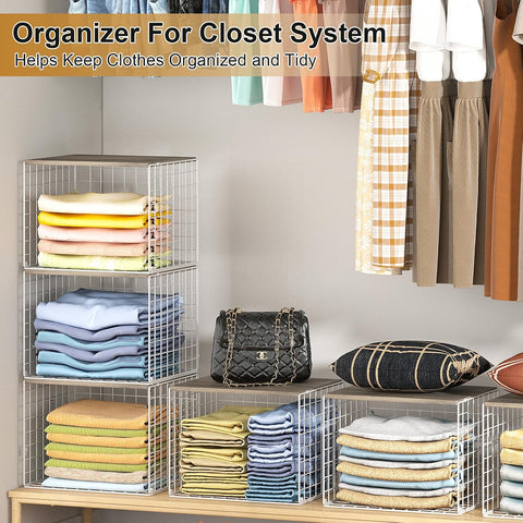 Widened and Heightened Large Capacity Closet Organizers And Storage Shelf