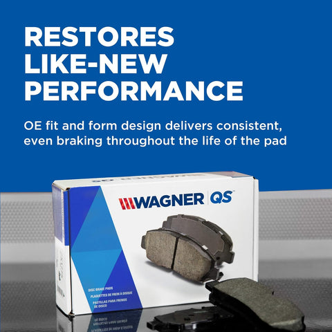 Wagner QS ZD1089 Disc Brake Pad Set, Chamfered Edges for Smooth, Quiet Stops, Fits 2007–2011 Honda CR-V