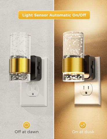 L LOHAS LED Night Light, Dimmable Night Lights Plug into Wall