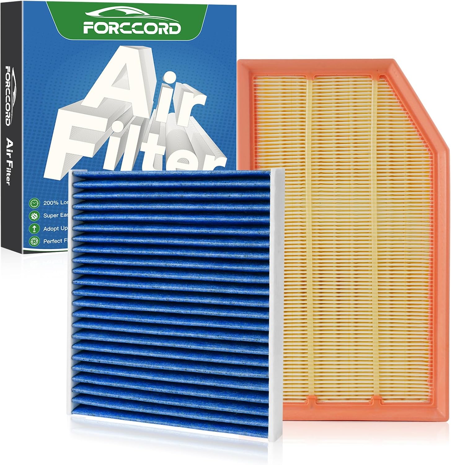 Cabin & Engine Air Filter Kit for Jeep Wrangler 2018-2026 2.0L/3.6L