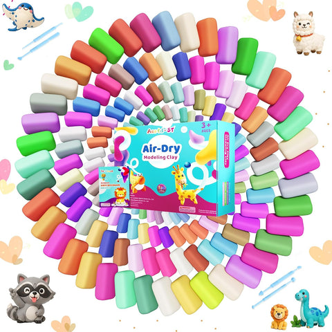 Aestd-ST Air Dry Clay 160 Colors, Modeling Clay for Kids, DIY Magic Clay