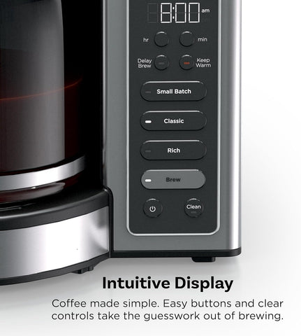 Ninja Fresh Brew Coffee Maker, 14 Cup Glass Carafe, Stainless, CE451AMZ