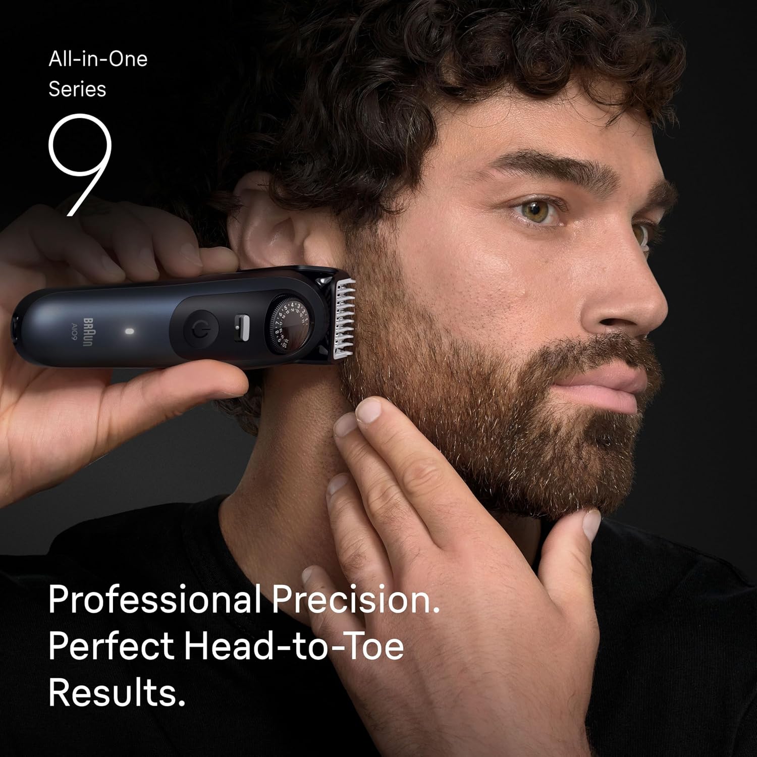 Braun Series 9 All-in-One Beard & Body Grooming Kit for Men, Cordless Trimmer, Hair Clippers & Shaver for Face, Hair & Body with Gillette Labs Razor, AIO 9530