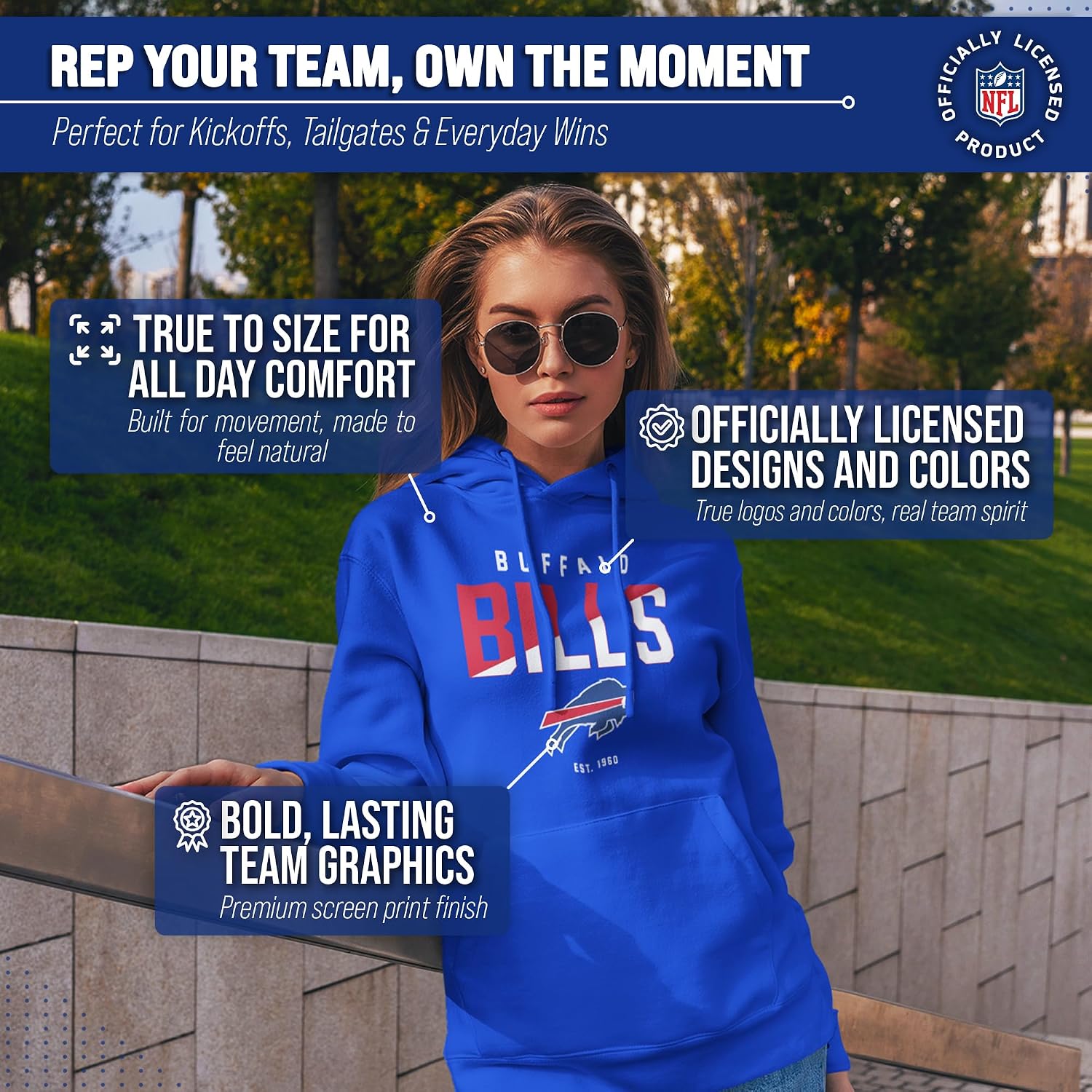 NFL Hoodie Fleece Sweatshirt for Men and Women - Officially Licensed