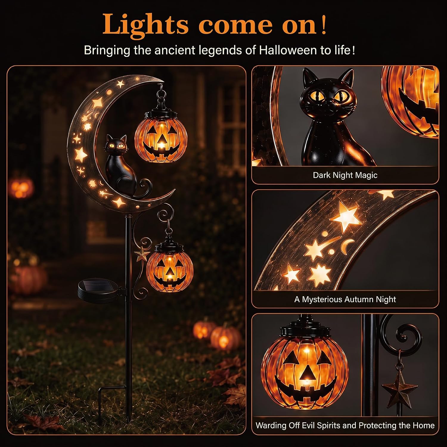 Halloween Lights & Solar Halloween Decorations Outdoor