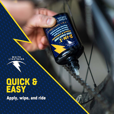 White Lightning 2-in-1 Bike Lubricant and Degreaser 4 oz