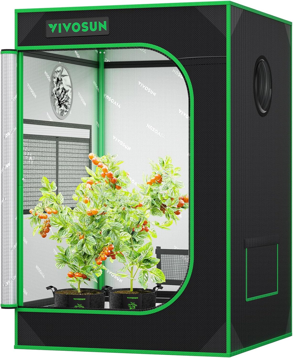 VIVOSUN S223 2x2 Grow Tent 24"x24"x36" Small Mylar Tent for Indoor Plants
