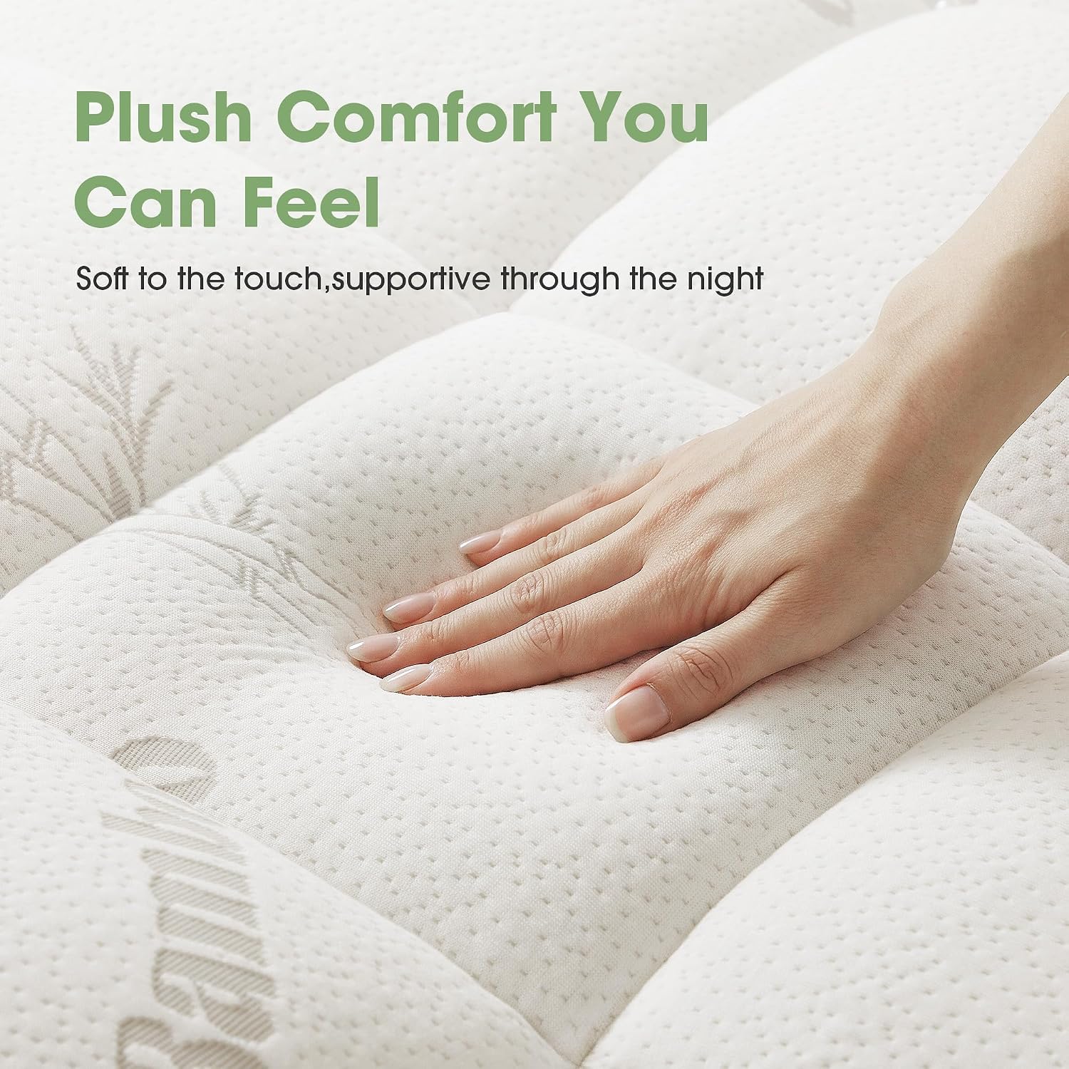 Mattress Pad King Size, Cooling Pillow Top Mattress Topper, Ultra Soft Viscose Made from Bamboo, Breathable for Hot Sleepers, Deep Pocket 8"-20", White