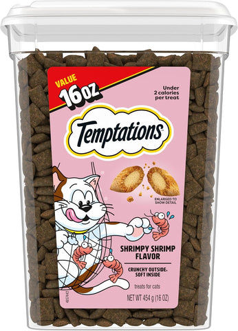 Temptations Classic Crunchy Cat Treats, Shrimpy Shrimp, 16 oz
