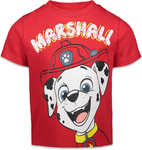 Nickelodeon Paw Patrol Boys' 4-Pack Short Sleeve T-Shirts