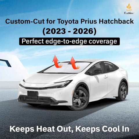 EcoNour Windshield Sunshade Compatible for Toyota Prius Hatchback 2023-2026