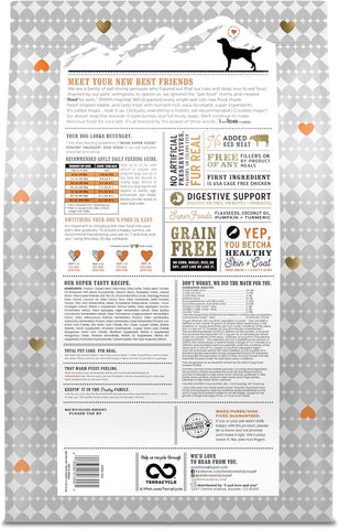I and love and you Nude Super Food Dry Dog Food - Turkey + Chicken - Prebiotic + Probiotic, Grain Free, Real Meat, No Fillers, 23lb Bag