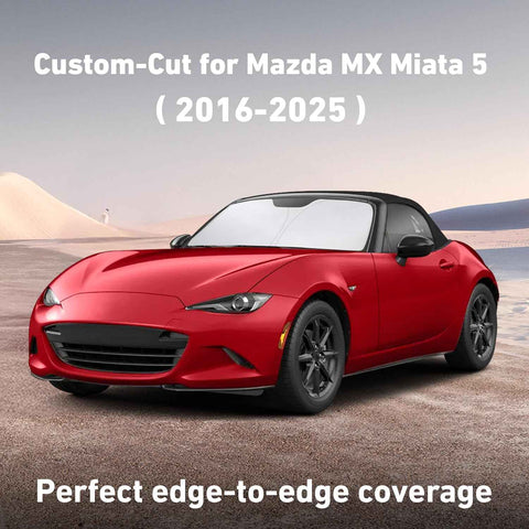 EcoNour Windshield Sunshade for Mazda MX5 Miata Convertible 2016-2024 2025