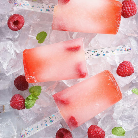 30 Pcs Reusable Acrylic Cakesicle Sticks, 4.5 Inch, Colorful White