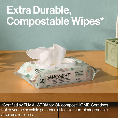 The Honest Company Multi-Use Baby Wipes, Geo Mood, 60 Count