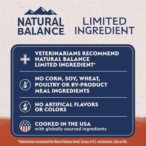 Natural Balance Limited Ingredient, Dog Food, Salmon & Sweet Potato, 24 lb