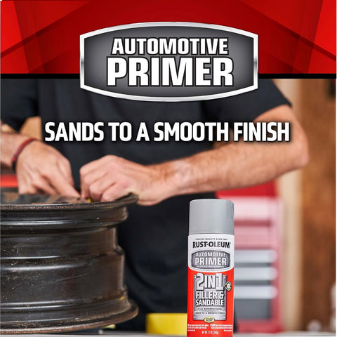 Rust-Oleum Automotive Stops Rust Filler & Sandable Spray Primer, Gray