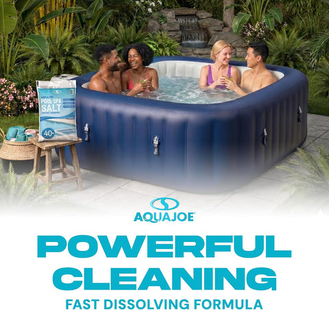 Aqua Joe Pool Salt & Spa Salt for Chlorine Generators, 40 Pound Bag,AJ-PS40