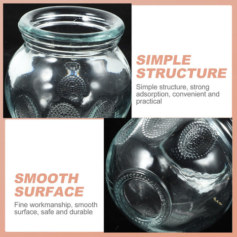 Mipcase 7 Pcs Glass Cupping Set, Chinese Acupoint Glass Fire Cupping Kit for Massage Therapy, for Myofascial Massage, Muscle