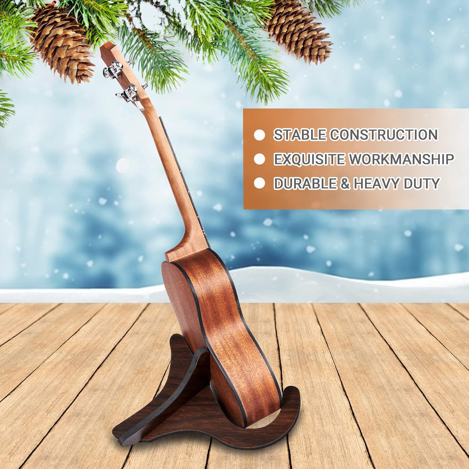 Ukulele Stand, Instrument Stand, Portable Mandolin Stand Ukelele Accessory
