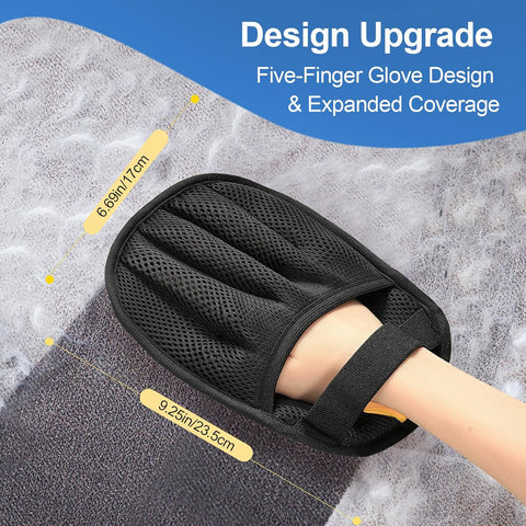 Pet Hair Removal Glove Cat & Dog, Electrostatic Reusable Hair Remover Tool