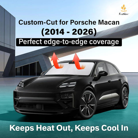 EcoNour Windshield Sunshade Compatible for Porsche Macan 2014-2025 2026