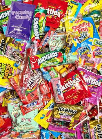 Ultimate Assorted Candy Party Mix - 8 LB Bag - Mega Variety Bulk Assortment - Individually Wrapped Candy - Queen Jax - Variety Pack