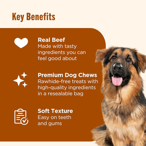 Nutrish Soup Bones Beef Dog Chews, 23.1 oz. Bag (11 Treats) (Rachael Ray)