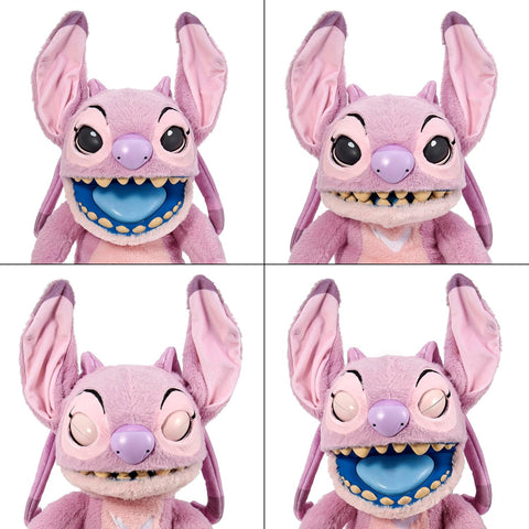Wow! Stuff Disney Angel Puppetronic by RealFX | Looks, Feels & Sounds Real! | Disney's Lilo & Stitch | Over 100 Action & Sounds | 18" High | Ages 6+