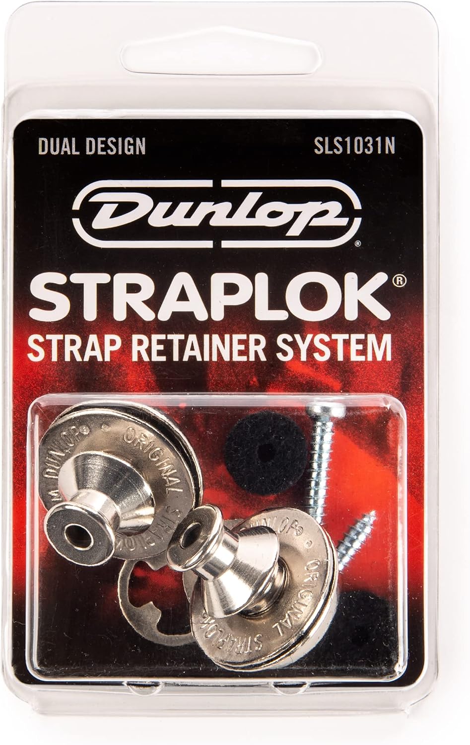 Jim Dunlop Straplok® Strap Retainers Dual Design - Nickel
