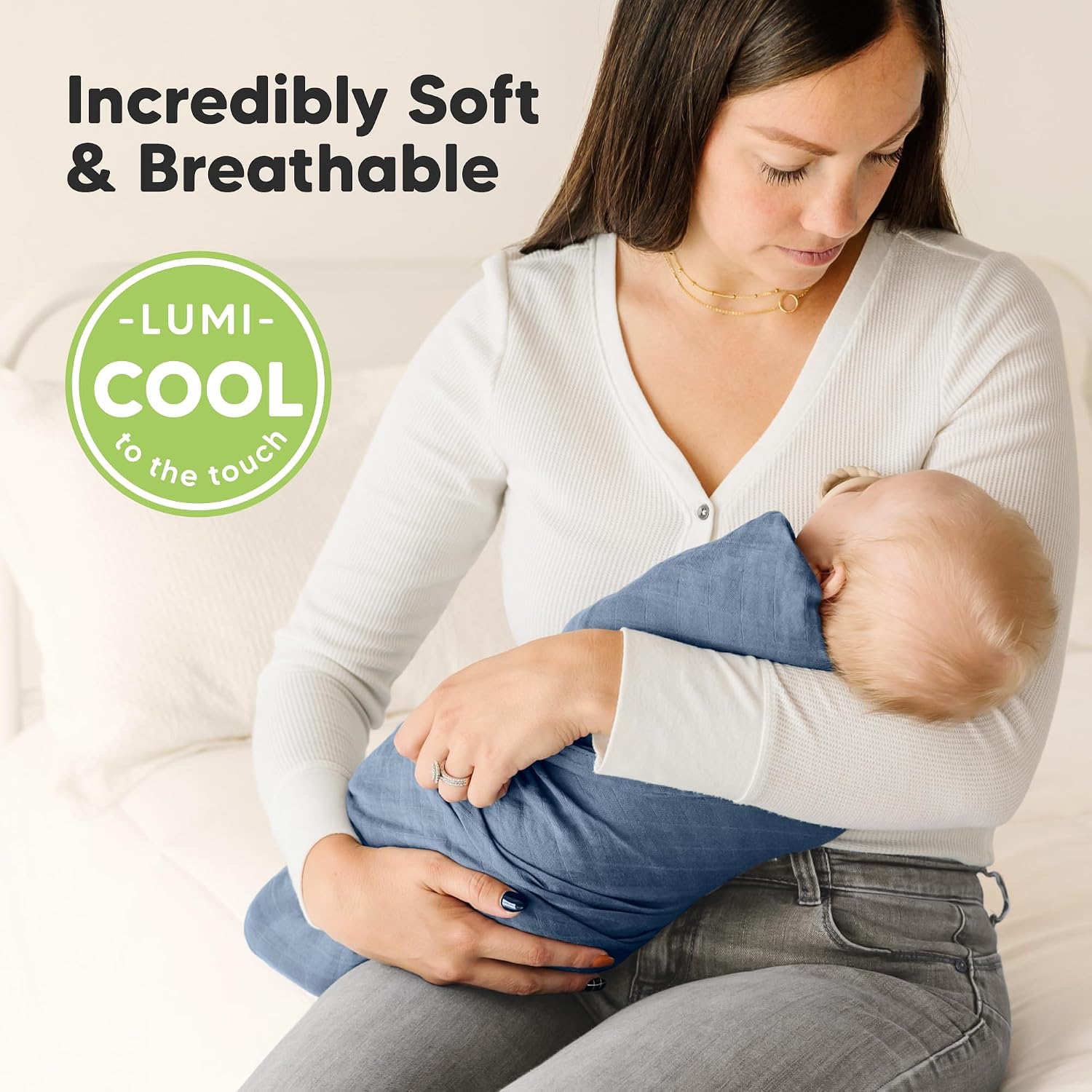 4-Pack Muslin Swaddle Blankets for Boys, Girls, Newborn Swaddles (Corals)