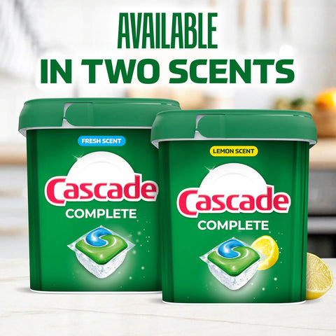 Cascade Complete Dishwasher Pods - Fresh Scent ActionPacs, Dishwasher Detergent, Dishwasher Soap, Detergent Pods, 78 Count