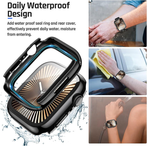 Goton Water-Resistant 46mm Case with Glass for Apple Watch Series 11/10