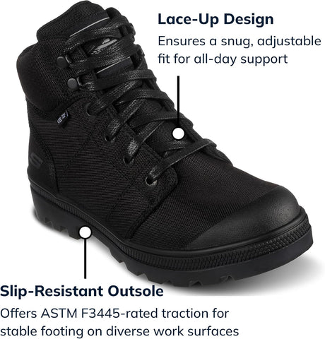 Skechers Women's Rotund Darragh Work Lace-Up Safety Toe Boots