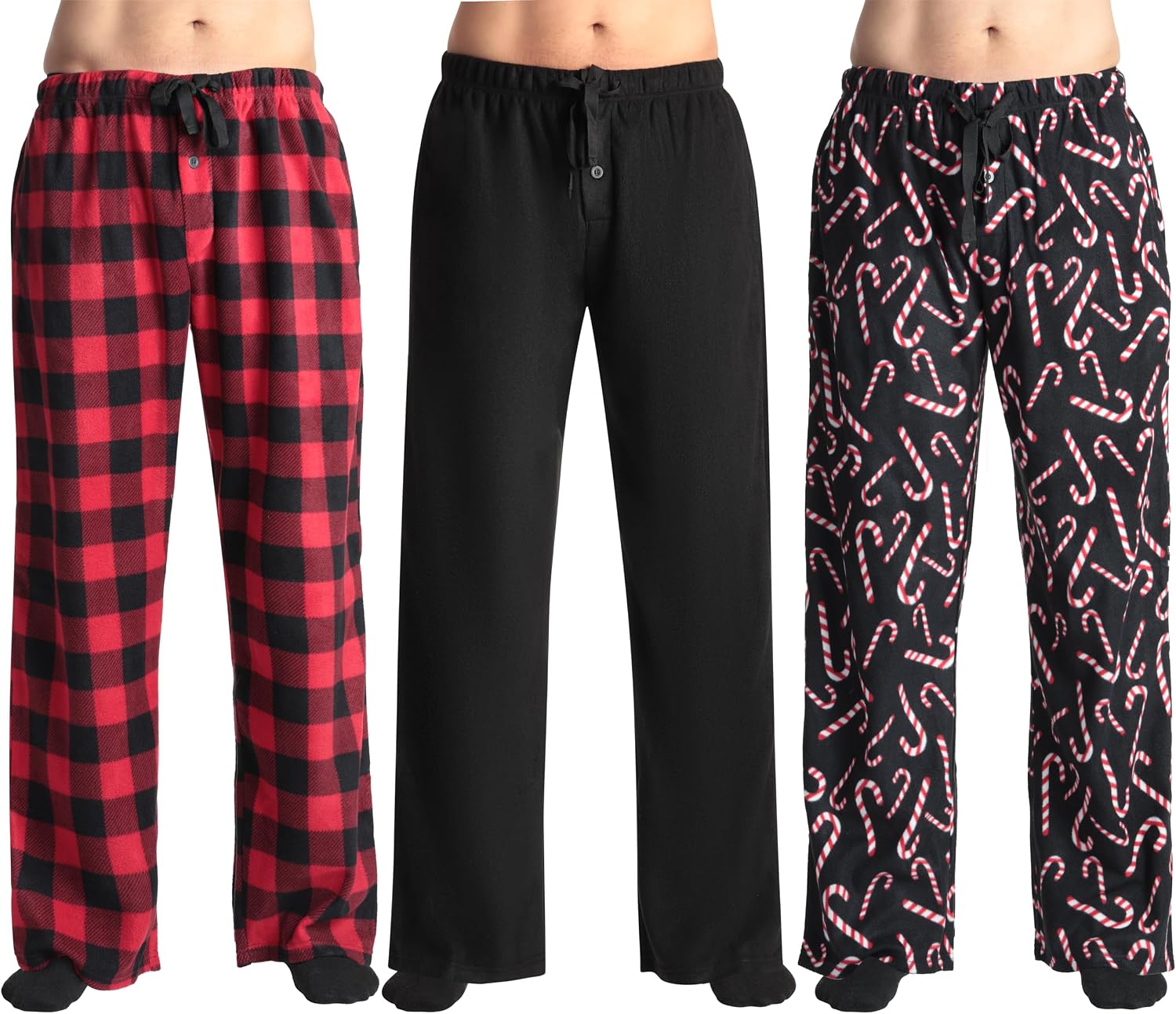 #followme Polar Fleece Pajama Pants for Men - (Pack of 3)