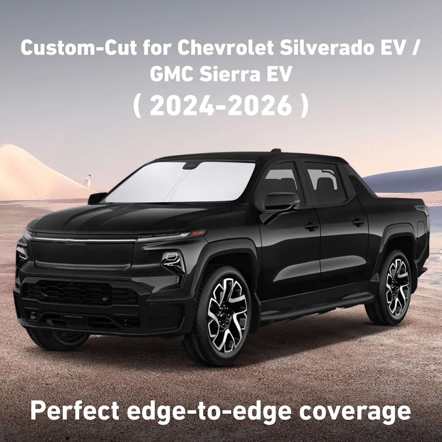 EcoNour Windshield Sunshade for Chevy Silverado EV/GMC Sierra EV 2024-2026