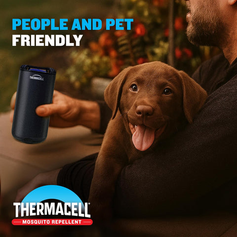 Thermacell Fuel-ZoneGuard Base Fuel Powered Mosquito Repeller; 15-Foot Zone of Scientifically Proven Outdoor Protection; Patio Shield; 12-Hr Refill; DEET-Free; Bug Spray Alternative; Canyon