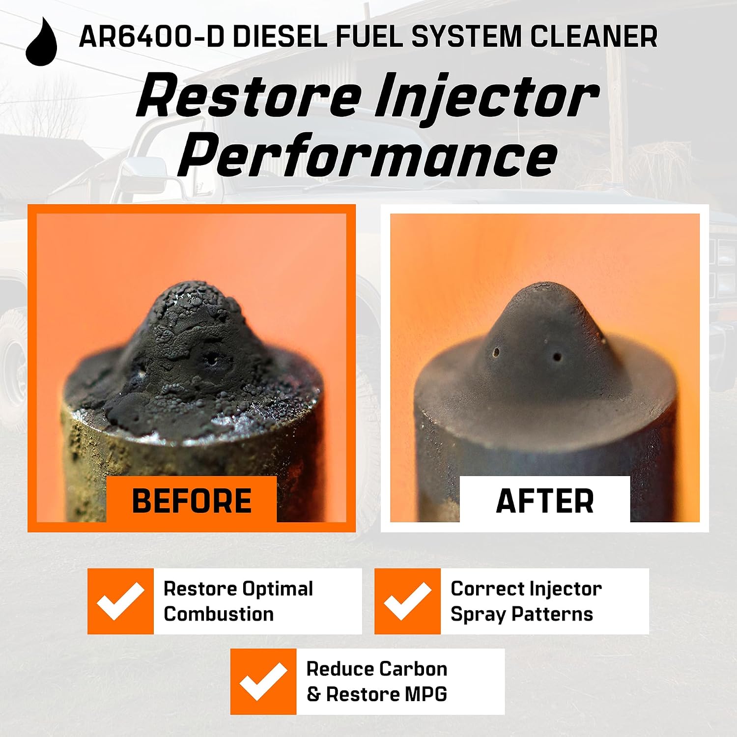 Archoil AR6400-D Diesel Fuel System Cleaner (12 oz) Deep Clean - Injector Cleaner, Turbo & DPF Deposit Control