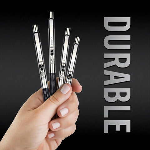 Zebra Pen STEEL F-301 Retractable Ballpoint Pen, Black Ink, 0.7mm, 12-Pack