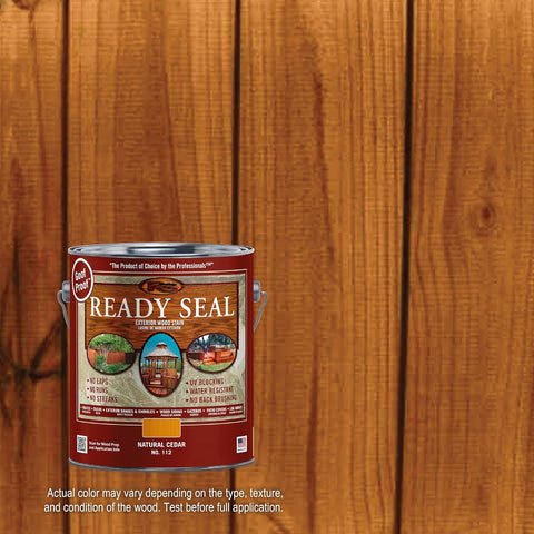 Ready Seal 112 Stain and Sealer, Natural Cedar, 1 gal, Can