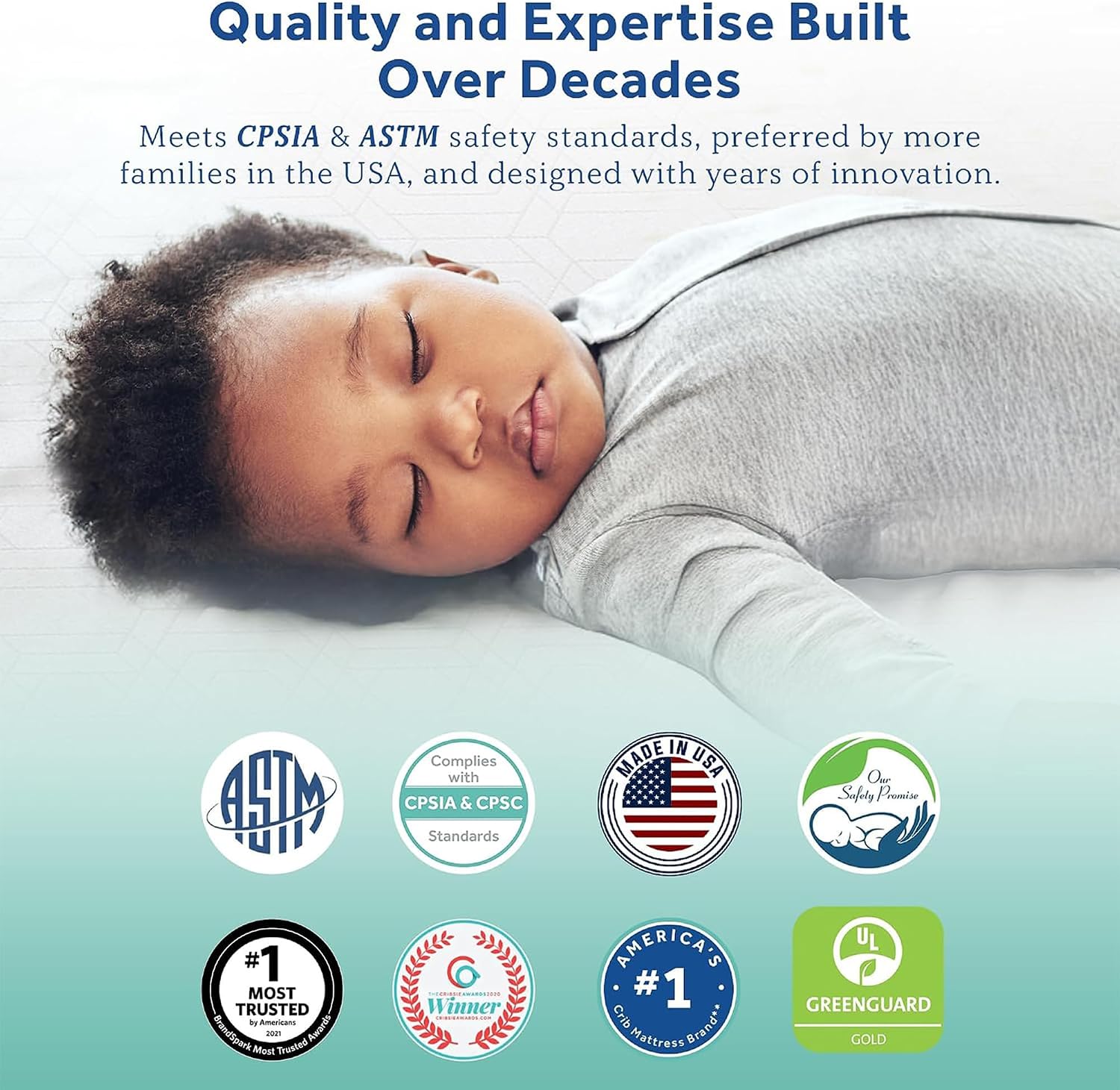 Sealy Baby Flex Cool 2 Stage Crib Mattress and Toddler Bed Mattress, Breathable Hybrid Coil Design, Waterproof Cotton Surface, GREENGUARD Gold Certified, Standard 52x28 Size