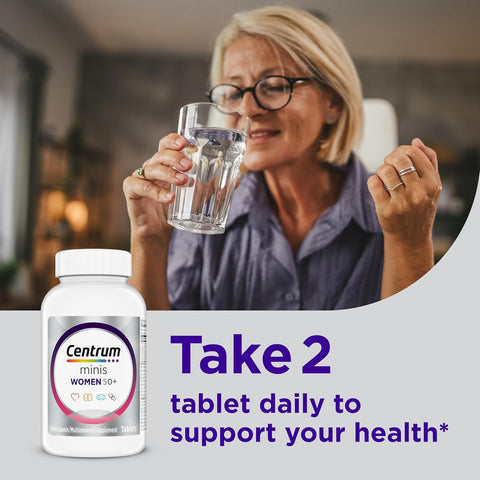 Centrum Minis Silver Women's Multivitamin, Women 50 and Over, 280 Tablets