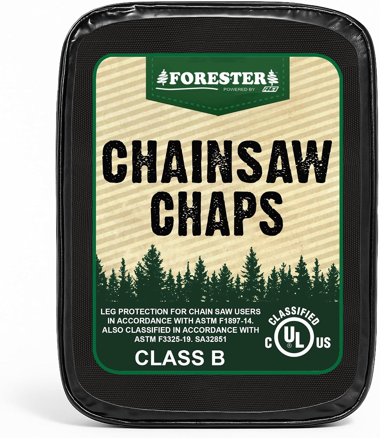 FORESTER Chainsaw Chaps for Men & Women | Apron-Style Chaps with Pocket & Adjustable Waist | Chainsaw Safety Equipment