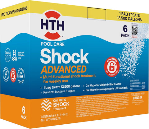 HTH 52036R, Pool Care Shock Advanced, 6 Pack